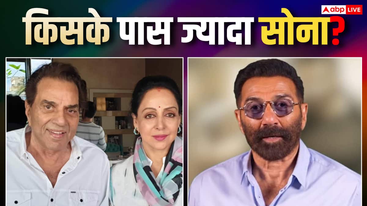 सनी देओल के पास नहीं है सोना, हेमा मालिनी के खजाने में करोड़ों की जूलरी, जानें देओल फैमिली के पास कितना है गोल्ड