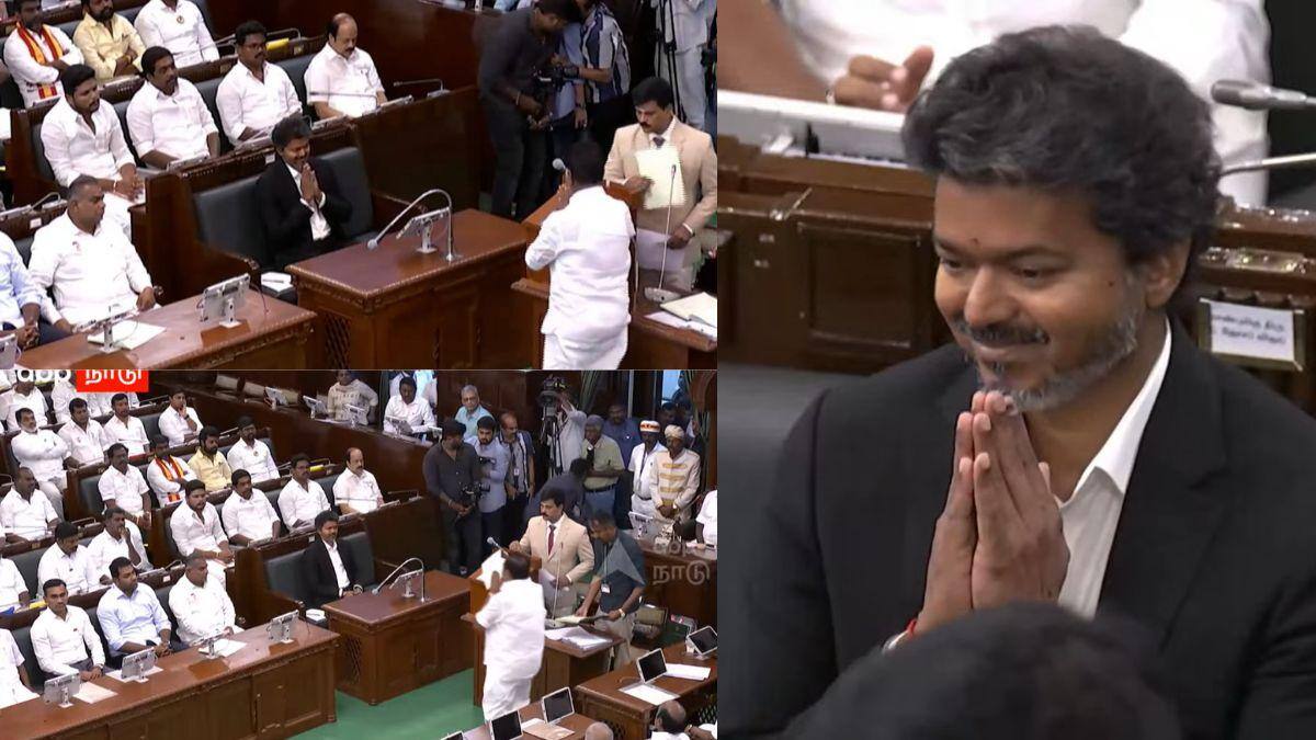 CM Vijay: உதயநிதிக்கு நோ, ஈபிஎஸ், ஓபிஎஸ்-க்கு புன்னகைத்தபடி வணக்கம் சொன்ன விஜய் - வீடியோ வைரல்