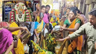 தொடங்கியது புகழ்பெற்ற தேனி வீரபாண்டி கௌமாரியம்மன் கோயில் திருவிழா! ஆயிரக்கணக்கில் குவிந்த பக்தர்கள்..