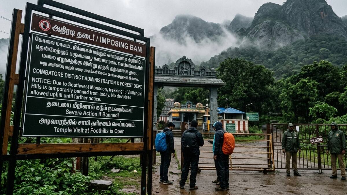 வெள்ளியங்கிரி மலைக்கு செல்ல பிளான் இருக்கா? இன்று முதல் மலையேற அதிரடி தடை - முழு விவரம்!