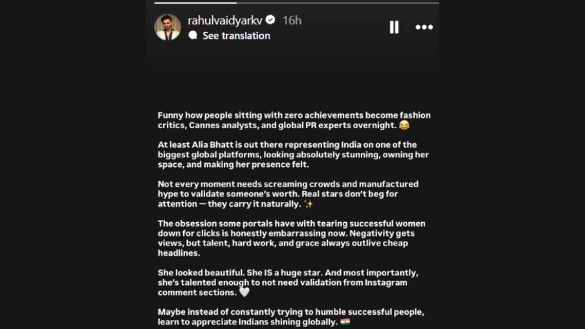 (Image Source: Instagram/@rahulvaidyarkv)