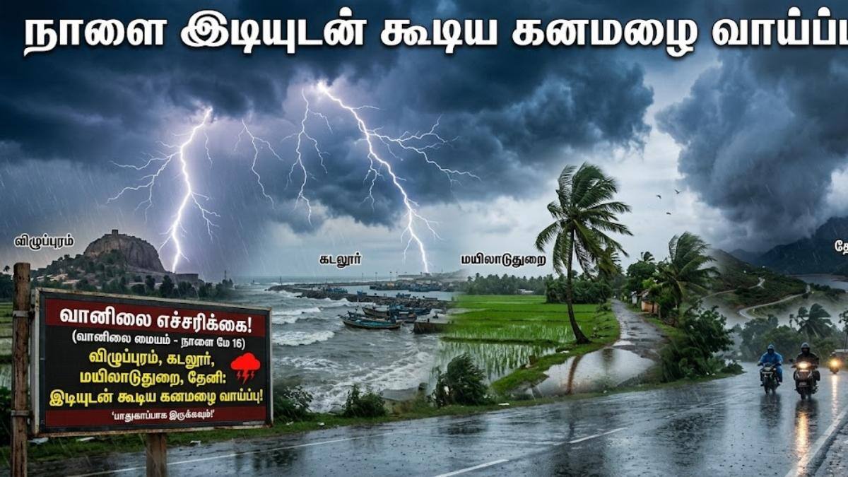 மக்களே உஷார்! - விழுப்புரம், கடலூர் உள்ளிட்ட மாவட்டங்களில் நாளை கொட்டித் தீர்க்கப்போகும் மழை