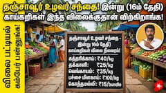 பீன்ஸ்சும், அவரைக்காயும் உச்சத்தில்... இன்றைய காய்கறி நிலவரம் இதுதாங்க