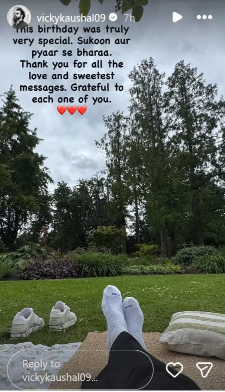'Full of peace and love', Vicky Kaushal thanked fans for his birthday wishes, shared photos