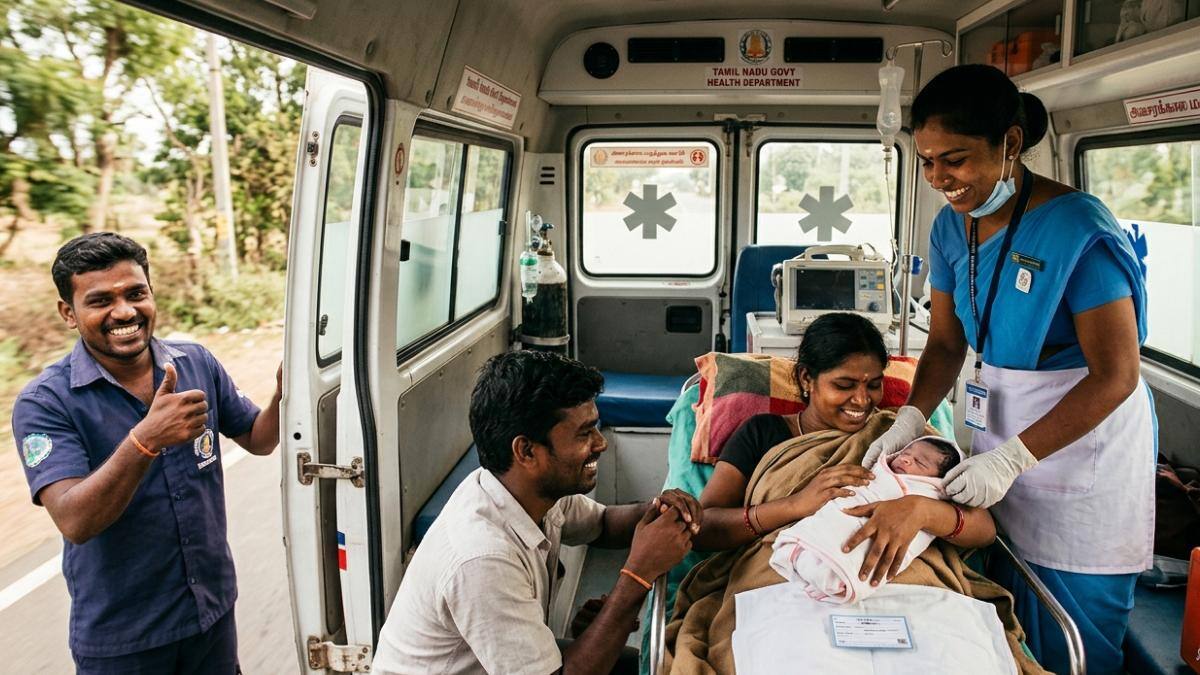ஆம்புலன்ஸையே பிரசவ வார்டாக மாற்றிய நர்ஸ் அபிநயா! தாயும் சேயும் இப்போ எப்படி இருக்காங்க தெரியுமா?