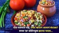 रोज नाश्त्यात पोहे, उपीट खाऊन आलायं कंटाळा? बनवा 'हा' प्रोटीनयु्क्त झटपट नाश्ता...झटपट रेसिपी...