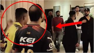 Watch: होटल में CSK फैन को देख छूटी विराट कोहली की हंसी, वायरल हो गया मोमेंट; देखें वीडियो 