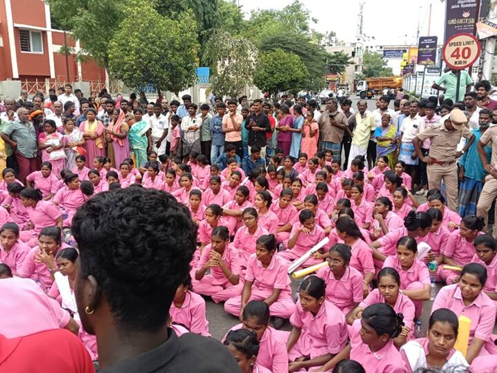 திருச்சி அரசு மருத்துவமனையில் தவறான சிகிச்சையால் நர்சிங் மாணவி பலி? உறவினர்கள் சாலை மறியல்!