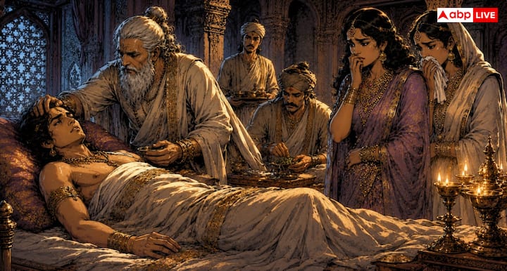 विचित्रवीर्य ने अंबिका और अंबालिका के साथ कई वर्षों तक सुखपूर्वक जीवन व्यतीत किया. लेकिन धीरे-धीरे वे रोगग्रस्त हो गए. ग्रंथों के अनुसार अत्यधिक भोग-विलास और कमजोर स्वास्थ्य के कारण उन्हें गंभीर बीमारी ने घेर लिया. राजवैद्यों ने उनका उपचार करने का बहुत प्रयास किया, परंतु उनकी स्थिति लगातार बिगड़ती चली गई.