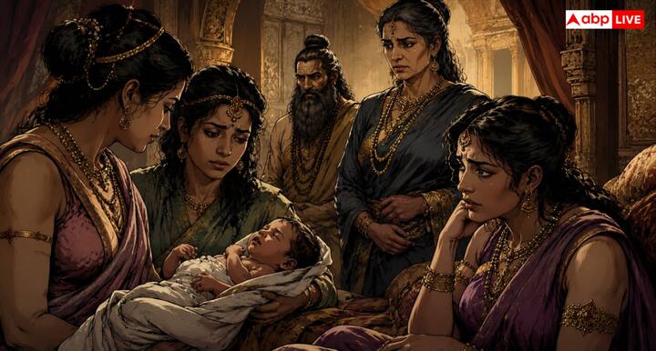 समय आने पर अंबिका ने एक बलशाली पुत्र को जन्म दिया. महल में खुशी तो हुई, लेकिन जब पता चला कि बालक देख नहीं सकता, तब सभी चिंतित हो गए. महर्षि व्यास ने बताया कि माता द्वारा आंखें बंद करने के कारण यह बालक जन्म से अंधा हुआ है.