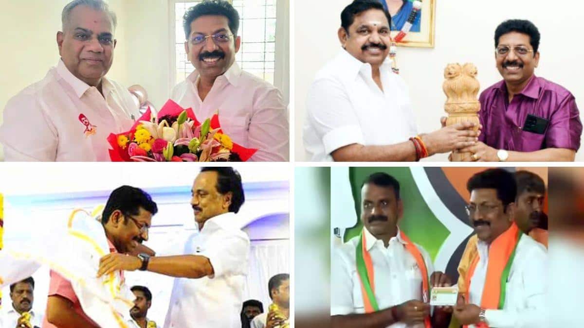 Madurai Saravanan : 9 முறை கட்சி மாறிய மாஜி எம்எல்ஏ.! தவெகவிற்கு பல்டி அடித்த சரவணன்- யார் இவர் தெரியுமா.?