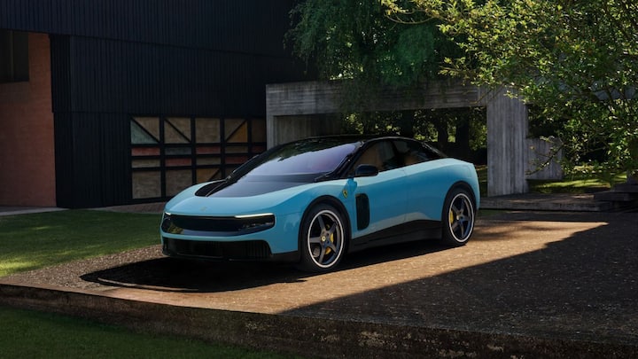 The Ferrari Luce delivers massive performance with 1,035 horsepower, four electric motors, 0-100 km/h in 2.5 seconds, and a top speed of 193 mph.