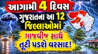 આગામી 4 દિવસ ગુજરાતના આ 12 જિલ્લાઓમાં ગાજવીજ સાથે તૂટી પડશે વરસાદ; હવામાન વિભાગની મોટી આગાહી