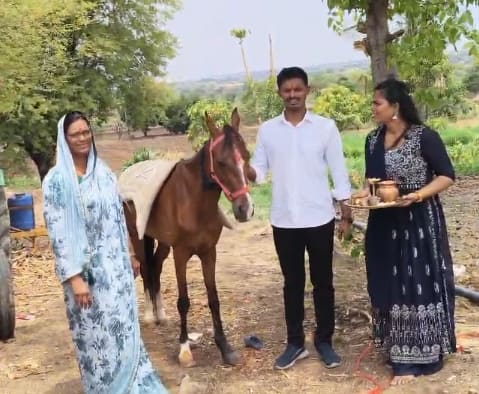 सासऱ्यांनी जावयाला कोणतीच पूर्वकल्पना न देता 'शेती उपयोगी पार्सल'पाठवले असून ते धोंडे जेवणानिमित्त स्वीकारावे, असे सांगितले.