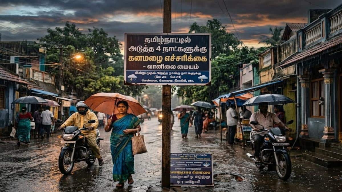Rain Alert: இன்றிலிருந்து ஆட்டத்தைத் தொடங்கும் பெருமழை - தமிழ்நாட்டில் அடுத்த 4 நாட்களுக்குக் கனமழை எச்சரிக்கை