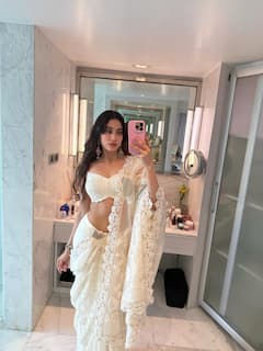Janhvi Kapoor Pics: 'लड़की ब्यूटिफुल कर गई चुल' जाह्नवी कपूर का ये नया साड़ी लुक देख फैंस हुए क्लीन बोल्ड