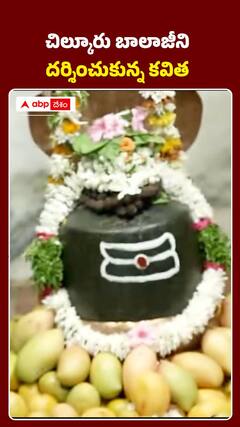 చిల్కూరు బాలాజీని దర్శించుకున్న కవిత..