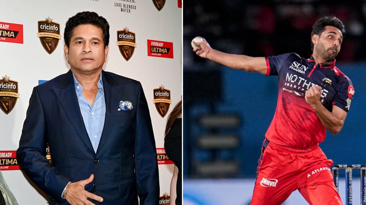 Sachin Tendulkar Lauds RCB Pacer Bhuvneshwar Kumar Ahead Of High-Stakes IPL 2026 Final