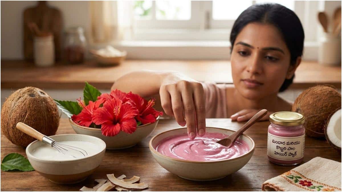 DIY Hair Pack : మందార పువ్వు, కొబ్బరి పాలుతో హెయిర్ ప్యాక్.. జుట్టు రాలడాన్ని తగ్గించి మెరుపును పెంచుతుందా?