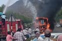 Nashik Bus Fire: मुंबई-आग्रा महामार्गावर बर्निंग बसचा थरार, 54 प्रवासी बालंबाल बचावले; PHOTO