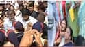 NCP Protest Mumbai : पहिले महिला पोलिसांनी घेरलं, रोहिणी खडसेंना हात-पाय पकडून उचलून नेलं; नवी मुंबईत हाय-व्होल्टेज आंदोलन, PHOTO