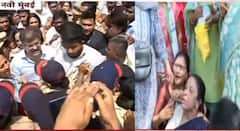 NCP Protest Mumbai : पहिले महिला पोलिसांनी घेरलं, रोहिणी खडसेंना हात-पाय पकडून उचलून नेलं; नवी मुंबईत हाय-व्होल्टेज आंदोलन, PHOTO