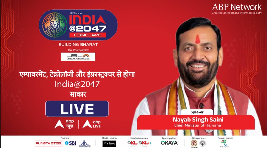 India vision 2047: Nayab Singh Saini Defends Haryana Government on Employment and Development