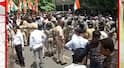 NCP Protest Mumbai : पहिले महिला पोलिसांनी घेरलं, रोहिणी खडसेंना हात-पाय पकडून उचलून नेलं; नवी मुंबईत हाय-व्होल्टेज आंदोलन, PHOTO