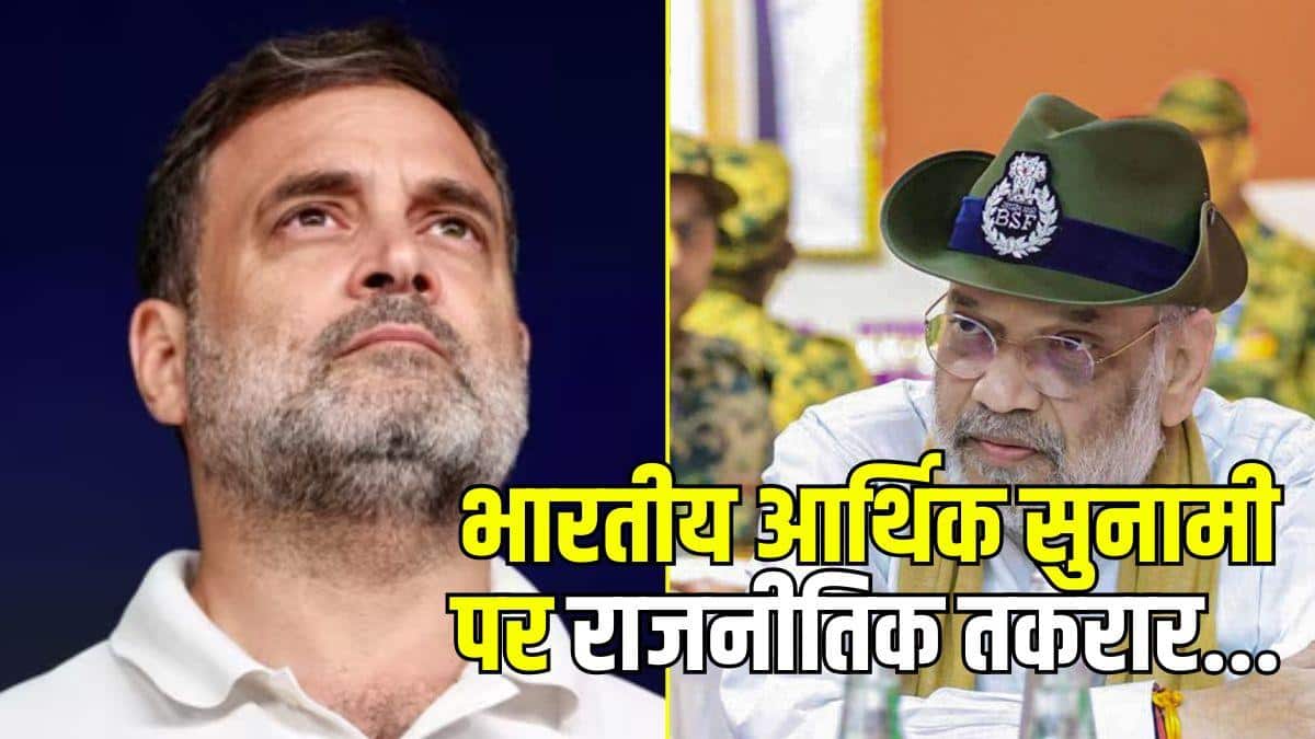 भारत में आर्थिक सुनामी... राहुल गांधी की आशंकाओं पर बीजेपी का पलटवार, GDP आंकड़े से दिखाया आईना