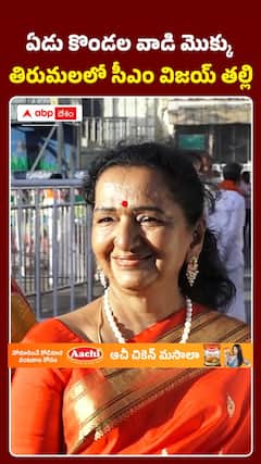 తిరుమల శ్రీవారి సేవలో సీఎం విజయ్‌ తల్లి