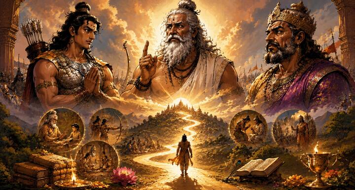 द्रोणाचार्य और द्रुपद की यह कथा बताती है कि मित्रता में अहंकार और अपमान की कोई जगह नहीं होनी चाहिए. अर्जुन का उदाहरण सिखाता है कि सफलता केवल शक्ति से नहीं, बल्कि अनुशासन, समर्पण और सही रणनीति से मिलती है. जीवन में विनम्रता, सम्मान और धैर्य ही व्यक्ति को सच्ची विजय दिलाते हैं.