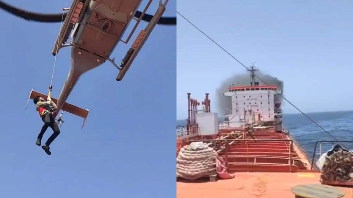 'Lifeboat On Fire': India Says 24 Seafarers Safe, Being Airlifted After Blaze On MT Merry Vex