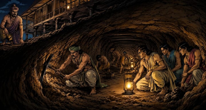 विदुर द्वारा भेजे गए विश्वसनीय व्यक्ति ने पांडवों की सहायता की. उसने महल के भीतर से बाहर तक एक गुप्त सुरंग बनानी शुरू की. यह कार्य अत्यंत सावधानी से किया गया ताकि किसी को भनक न लगे. पांडव दिन में सामान्य जीवन जीते और रात में अपने बचाव की तैयारी करते रहे.