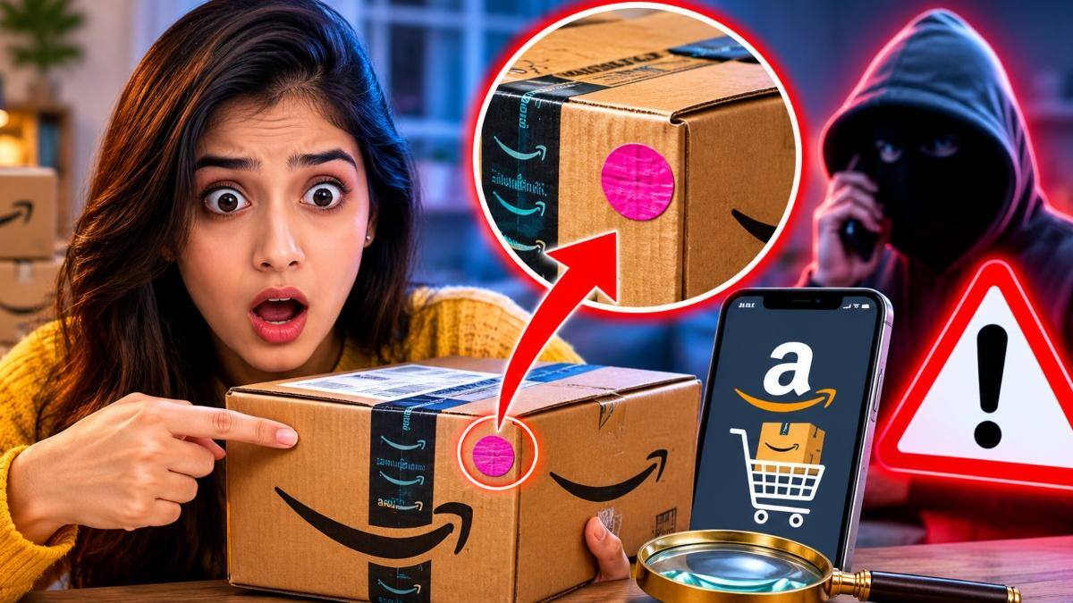 Amazon से मंगाया पार्सल तो जरूर चेक करें यह पिंक डॉट, गलती से भी इग्नोर किया तो हो जाएगा SCAM