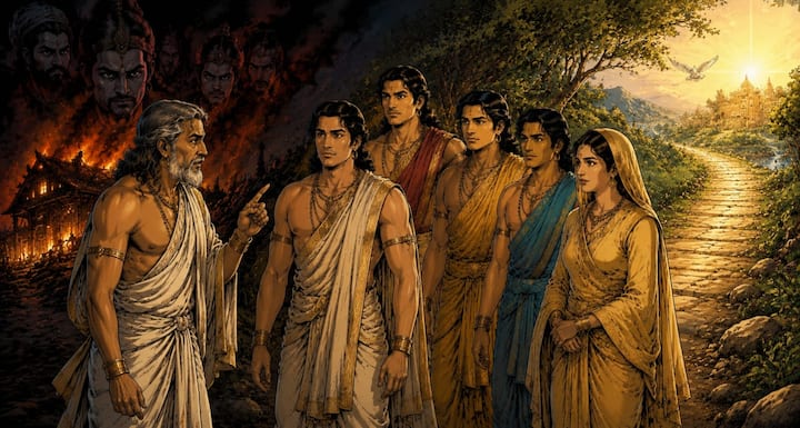 वारणावत और लाक्षागृह की यह कथा सिखाती है कि संकट के समय केवल बल नहीं, बल्कि बुद्धि, धैर्य और सतर्कता भी आवश्यक होती है. विदुर की दूरदर्शिता और युधिष्ठिर की समझदारी ने पांडवों की रक्षा की. जीवन में छिपे हुए खतरों को पहचानना और समय रहते सही निर्णय लेना ही सफलता और सुरक्षा का सबसे बड़ा मंत्र है.
