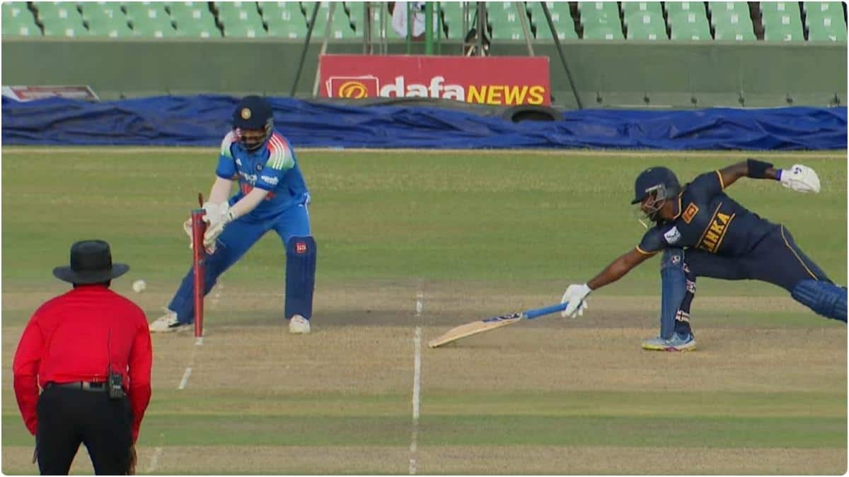IND vs SL: डायरेक्ट हिट, क्रीज से बाहर था श्रीलंकाई बल्लेबाज, अंपायर ने दिया नॉटआउ; भड़के भारतीय खिलाड़ी