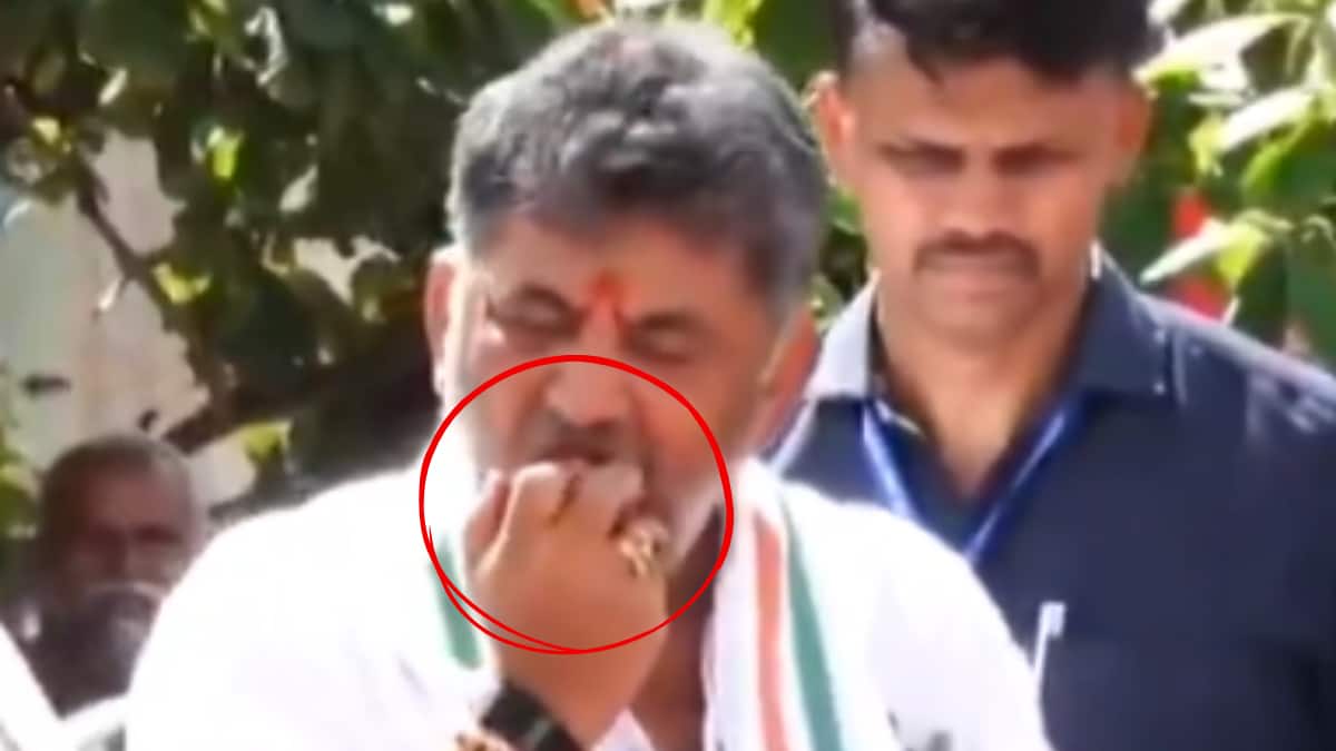 DK Shivakumar Video: कर्नाटक के CM डीके शिवकुमार का अनोखा अंदाज! कार्यक्रम में समर्थकों पर फेंके सेब, वीडियो वायरल