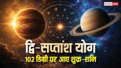 Shukra Shani Yuti 2026: 102 डिग्री पर आए शुक्र-शनि, द्वि-सप्तांश योग चमकाएगा 4 राशियों