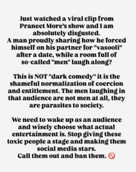 Apurva Nemlekar On Pranit More Biryani Controversy: 'अतिशय लज्जास्पद, मला किळस आली...', प्रणित मोरेच्या '370 ची बिर्याणी' वादावर अपूर्वा नेमळेकरची प्रतिक्रिया
