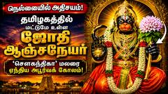 நெல்லையில் அதிசயம்: தமிழகத்தில் மட்டுமே உள்ள 'ஜோதி ஆஞ்சநேயர்' திருக்கோலம்