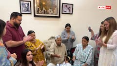 लालू यादव का 78वां जन्मदिन, बेटे तेजस्वी और पूरे परिवार के साथ काटा केक, देखें तस्वीरें