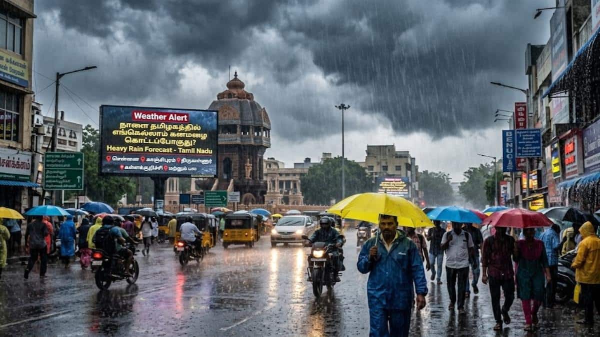 தமிழகத்தில் நாளை எங்கெல்லாம் கனமழை கொட்டப்போகுது? - லேட்டஸ்ட் வானிலை அப்டேட் நிலவரம் இதோ