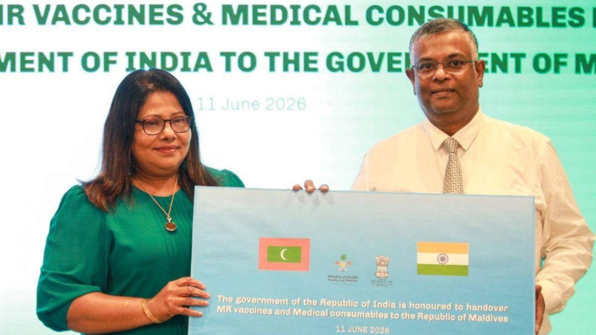 India Sends 20,000 Vaccine Doses, Nearly 3 Tonnes Of Medical Aids To Maldives Over Meales Cases