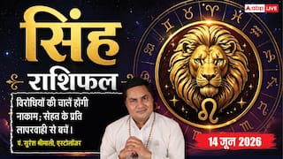 Aaj ka Singh Rashifal 14 June 2026: सिंह राशि अंतरराष्ट्रीय बाजार की रिसर्च से खुलेंगे एक्सपोर्ट के रास्ते, ई-कॉमर्स से बढ़ेगा भारी मुनाफा