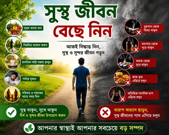 ডায়েটিশিয়ান মালা চট্টোপাধ্যায় বলছেন, সুস্থ জীবন বেছে নেওয়ার হদিশ রয়েছে আমাদের রান্নাঘরেই। সামান্য একটি অভ্যাসেই কমে যেতে পারে, মদ্যপান আর সিগারেট পান করার প্রবণতা।