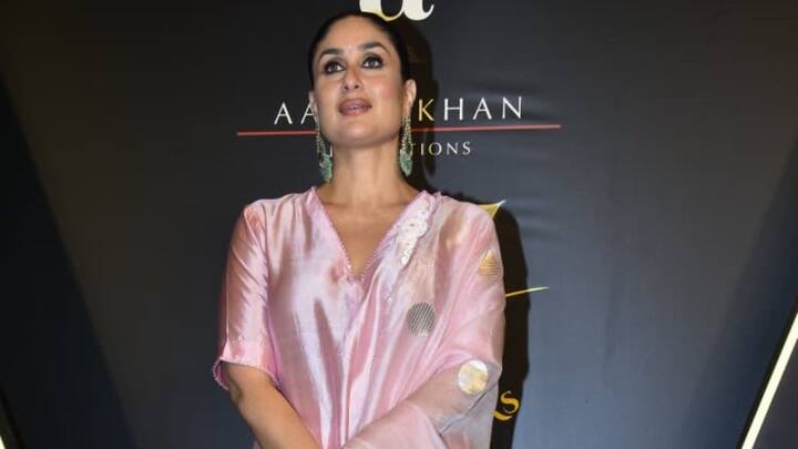 Kareena Kapoor Khan also attended the 25 years of Aamir Khan Productions celebration, looking elegant in a beautiful silk salwar suit.