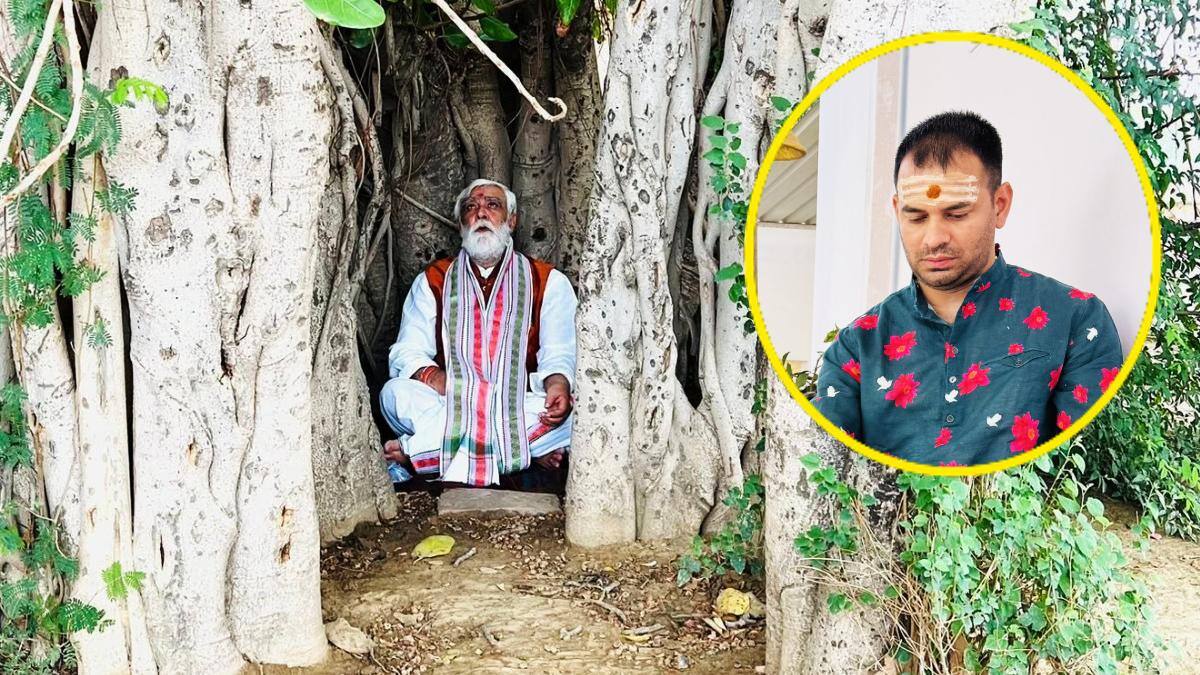 तेज प्रताप यादव के रास्ते पर BJP नेता अश्विनी चौबे? वट वृक्ष के नीचे साधना करते दिखे, कहा- 'मन को…'