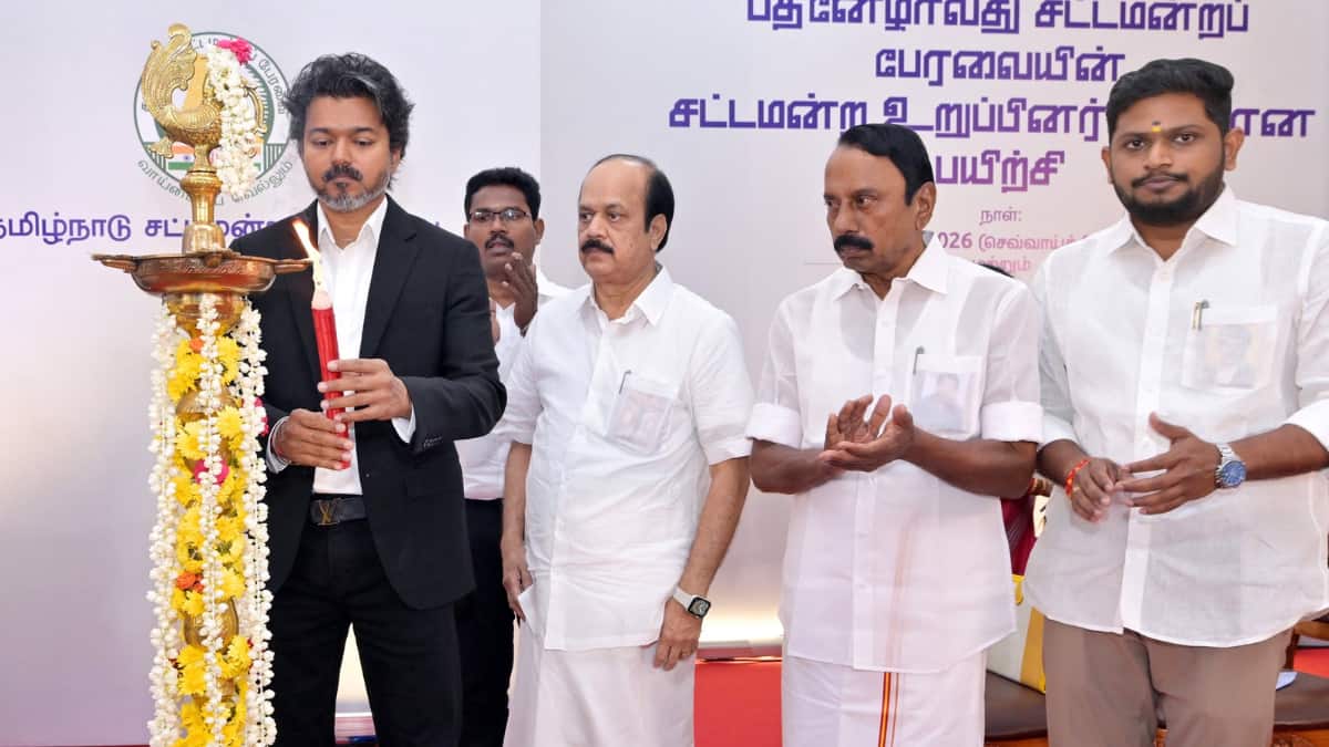Vijay Launches Training Session For First-Time MLAs; Speaker Applauds TVK's 'Vijay Model' Governance