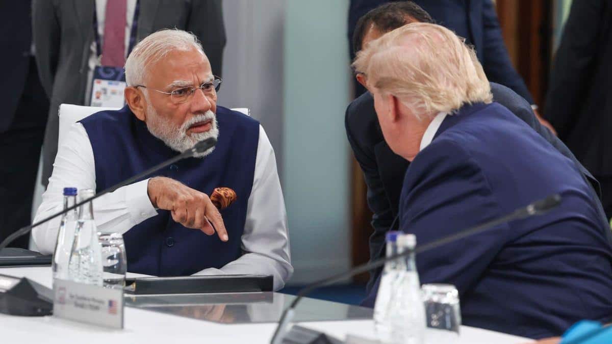 First Glimpse: PM Modi And Trump Interact On G7 Summit Sidelines In France