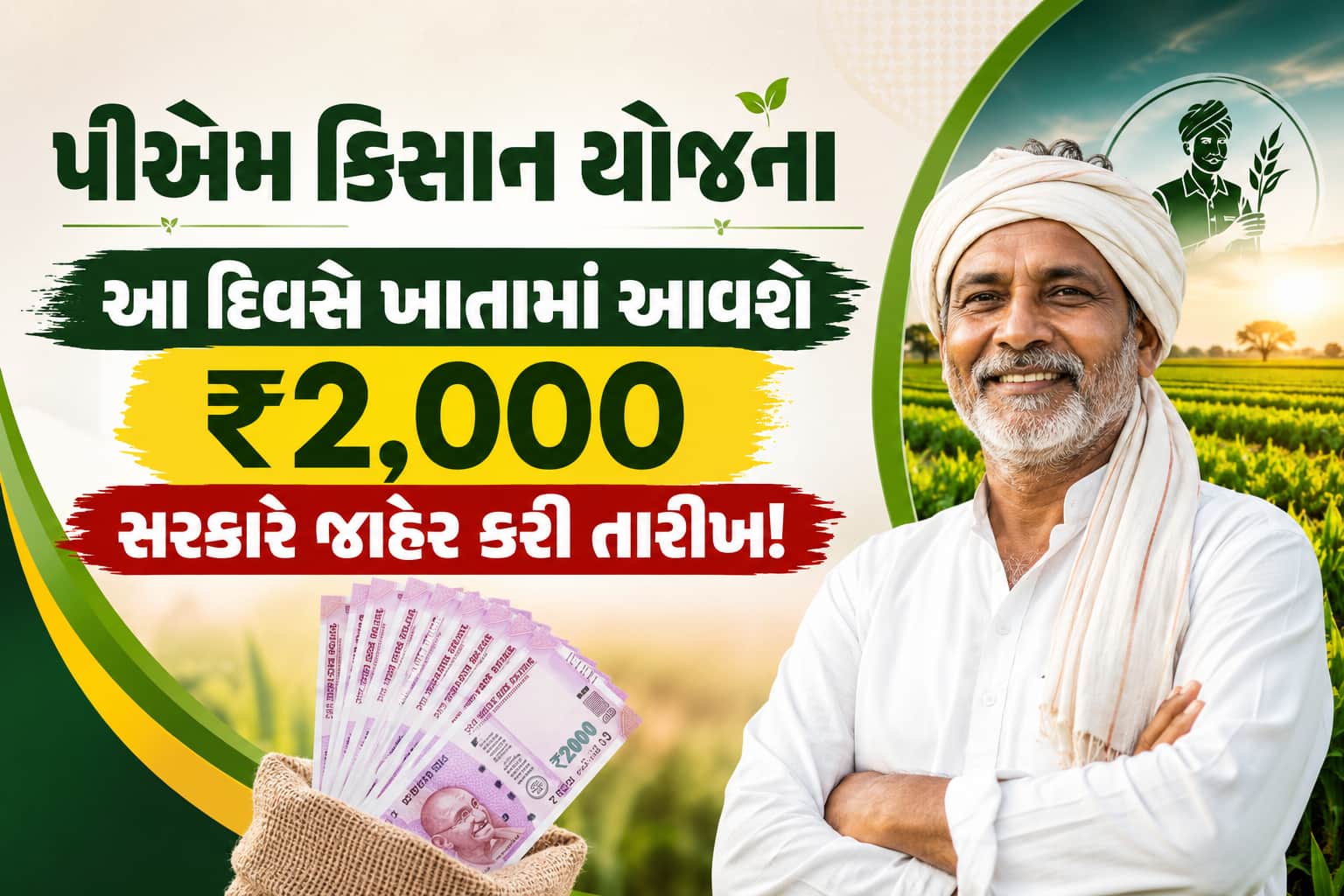 પીએમ કિસાન યોજના: આ દિવસે ખાતામાં આવશે ₹2,000, સરકારે જાહેર કરી તારીખ!